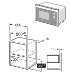Превью картинка Печь микроволновая встраиваемая Maunfeld MBMO.20.8GW #15