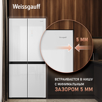 Превью картинка  Холодильник side by side Weissgauff WCD 450 WG NoFrost Inverter #1