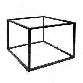 Картинка PULSE Металлокаркас-стол журнальный 600x600x450мм, черный (RAL 9005, муар) (MF.22.600x600x450.BLC)