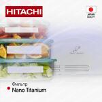 Превью картинка Холодильник с верхней морозилкой Hitachi R-V660PUC7-1 PWH #7