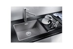 Превью картинка Гранитная мойка Blanсo SUBLINE 500-F SILGRANIT PuraDur  темная скала с отв.арм. InFino #2