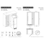 Превью картинка Шкаф винный  Винный холодильник (шкаф) компрессорный Dunavox DX-119.386DSS #2