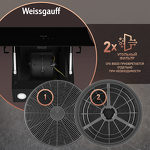 Превью картинка Наклонная вытяжка Weissgauff Merga 60 BL Sensor #10