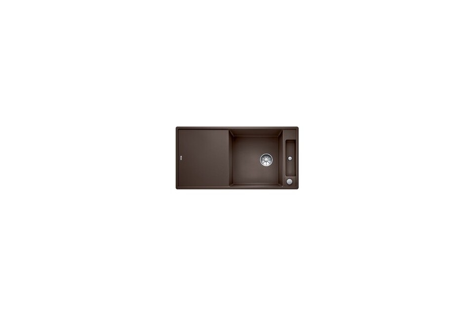 Фото Гранитная мойка Blanсo AXIA III XL 6 S-F SILGRANIT PuraDur кофе, доска стекло c кл.-авт. InFino