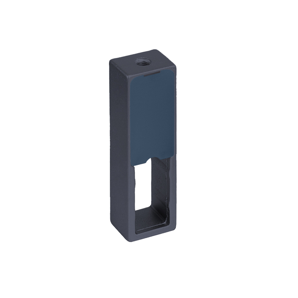 Фото Plastimodul Проходной держатель с заглушками для прямоугольной штанги DIAS, крепление к полке, антрацит