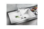 Превью картинка Гранитная мойка Blanсo METRA 45 S SILGRANIT PuraDur черный с клапаном-автоматом #4