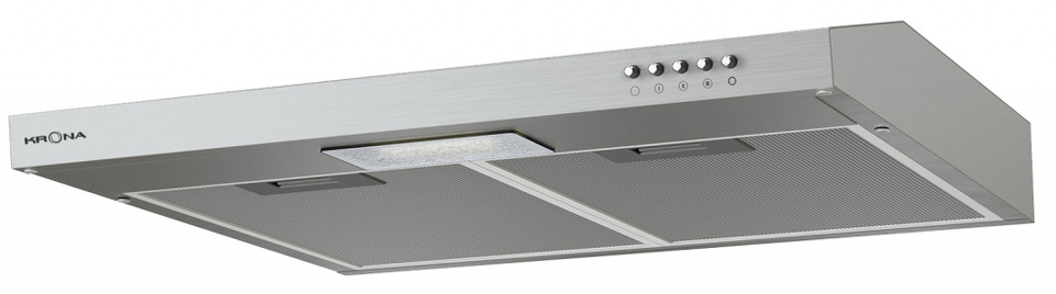Фото Козырьковая вытяжка KRONAsteel JESSICA slim 600 inox push button