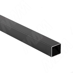 Картинка PULSE Труба квадратная, цвет черный, L-3000 (TS2525BL-09)
