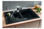 Превью картинка Гранитная мойка Blanсo METRA 6S Compact SILGRANIT PuraDur серый беж с клапаном-автоматом #7