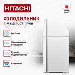 Превью картинка Холодильник с верхней морозилкой Hitachi R-V660PUC7-1 PWH #2