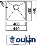 Превью картинка Металлическая мойка Oulin OL-F101 #5