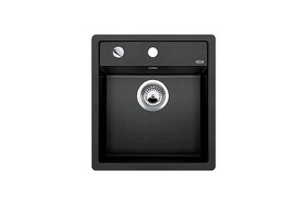 Картинка Blanсo DALAGO 5 SILGRANIT PuraDur черный с клапаном-автоматом