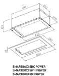Превью картинка Полновстраиваемая вытяжка Meferi SMARTBOX45IX POWER #2