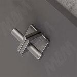 Превью картинка Giusti Ручка-кнопка 16мм Timeless metal titanium (WPO.906.00T.2N2N) #3