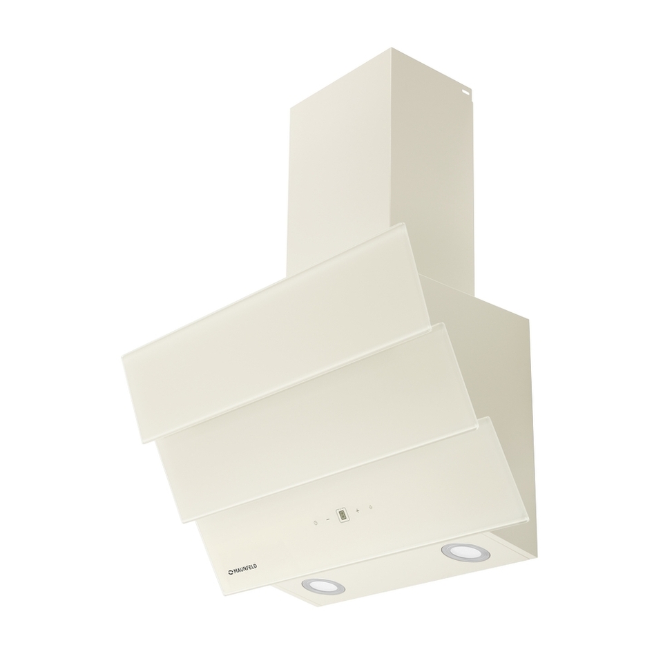 Фото Наклонная вытяжка Maunfeld CASCADA 60 Glass Beige