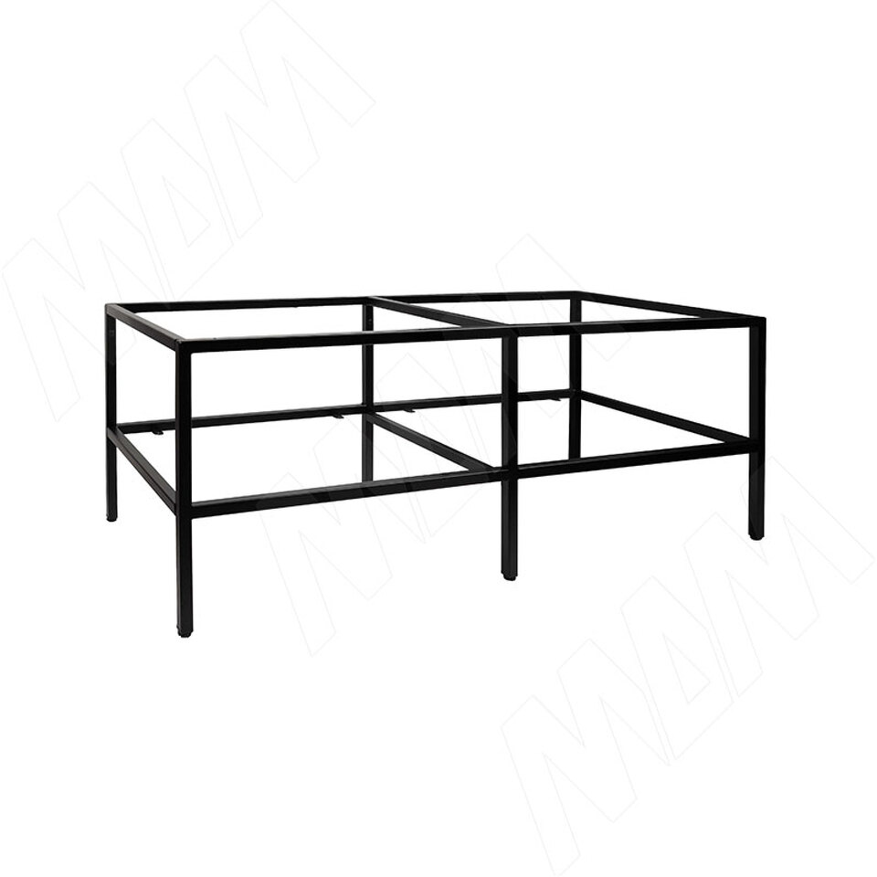 Фото PULSE Металлокаркас-тумба напольная для ТВ 1200x450x450мм, черный (RAL 9005, муар) (MF.03.1200x450x450.BLC)