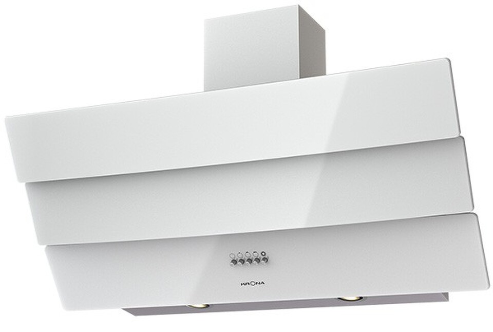 Фото Наклонная вытяжка KRONA INGA 900 white push button