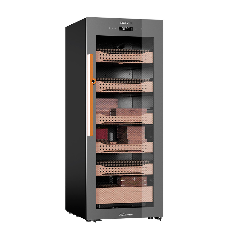 Фото Хьюмидор Холодильник (шкаф) для сигар компрессорный Meyvel MC-200BK (PRO)