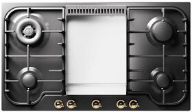 Картинка ILVE HCB90FCN/MGG матовый графит (фурн. латунь)