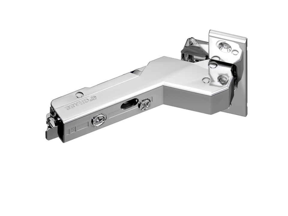 Фото Grass Петля Tiomos +45/110°, вкладная, с демпфером, на саморез, 45/9,5