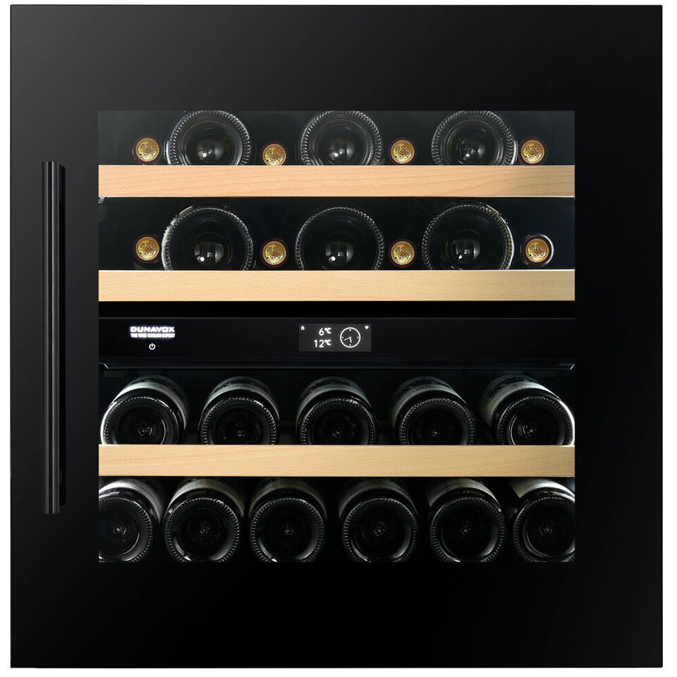 Фото Шкаф винный встраиваемый Винный холодильник (шкаф) компрессорный Dunavox DVP-25.65DB