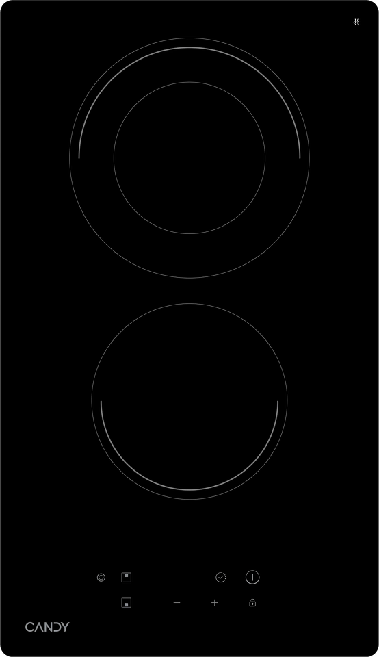 Фото Электрическая варочная панель домино Candy CHXC32RB