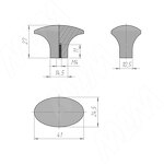 Превью картинка Giusti Ручка-кнопка Timeless metal warm bronze (WPO.879.000.002V) #2