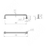 Превью картинка PULSE Ручка-скоба 160мм нерж. сталь (BH.24.160.BSN) #3