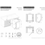 Превью картинка Шкаф винный  Винный холодильник (шкаф) компрессорный Dunavox 39 бут DAU-39.121DSS #4