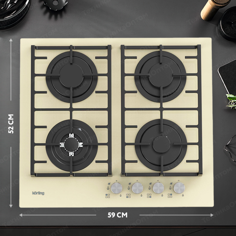 Преимущества Газовая варочная панель Körting HGG 6825 CTB