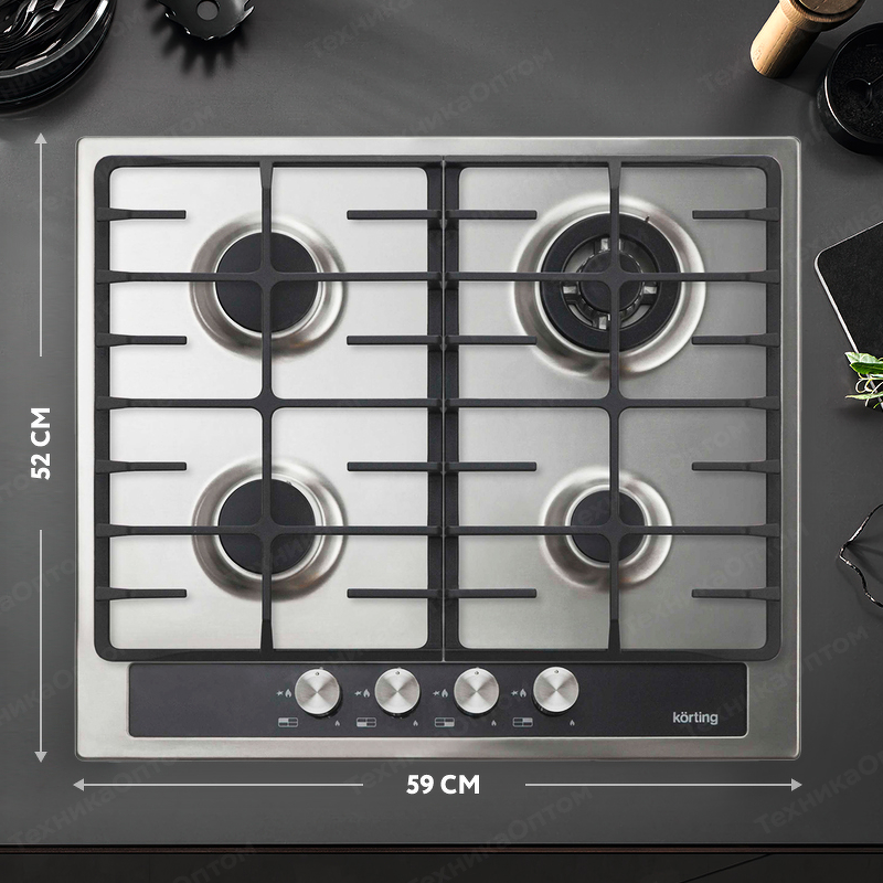 Преимущества Газовая варочная панель Körting HG 665 CTGX