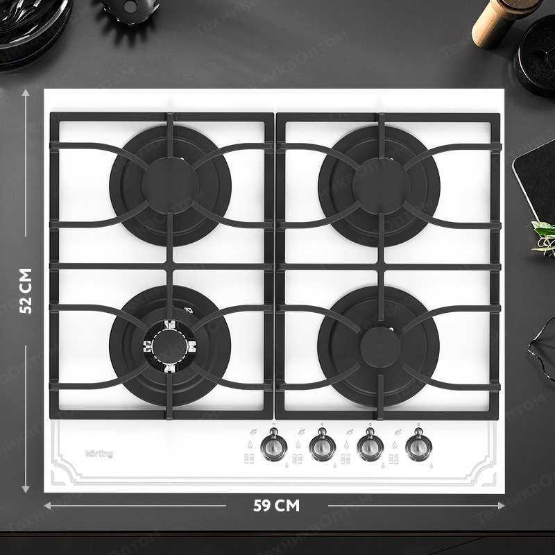 Преимущества Газовая варочная панель Körting HGG 6911 CTRW