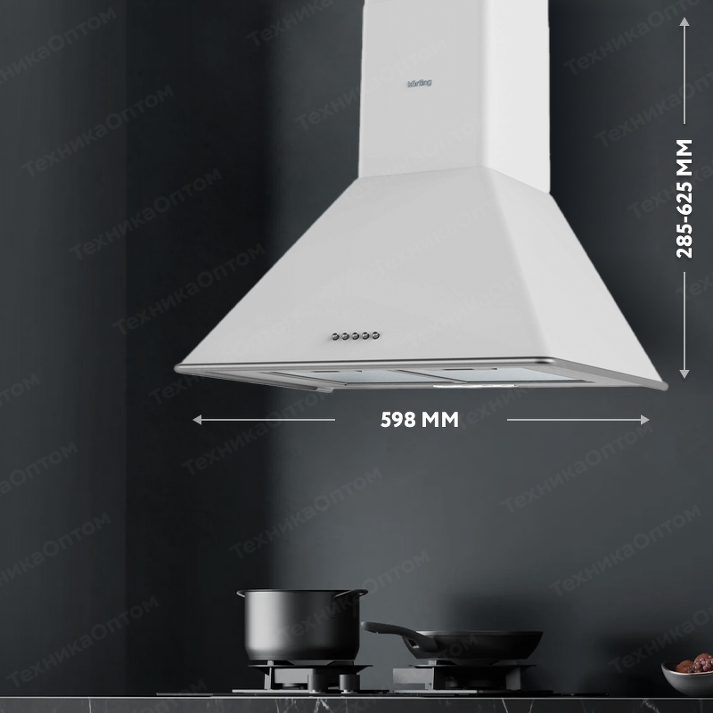 Преимущества Купольная вытяжка Körting KHC 6648 RSI