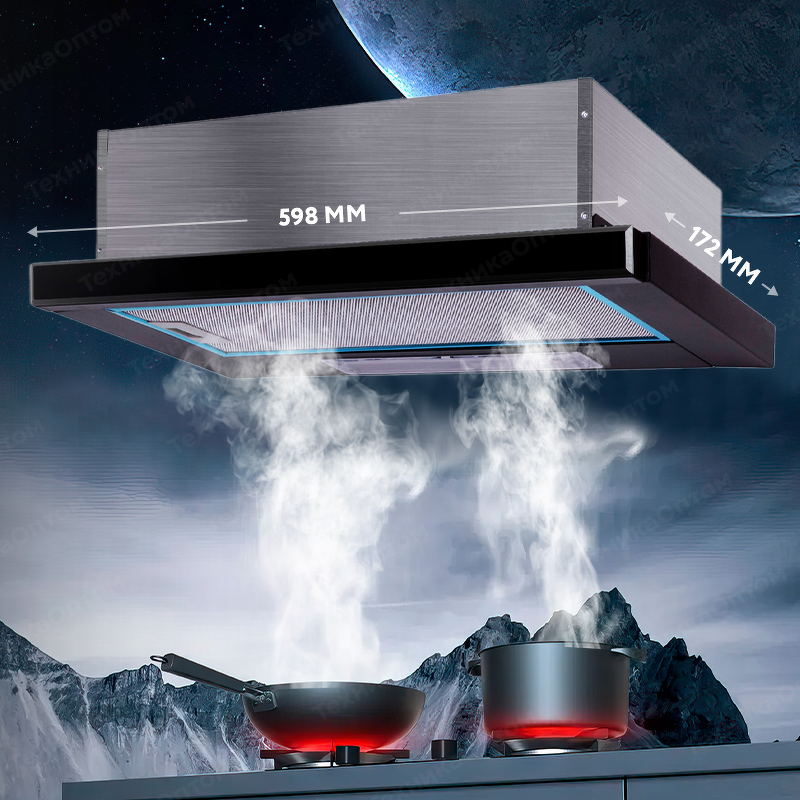 Преимущества Встраиваемая вытяжка Körting KHP 6501 GN